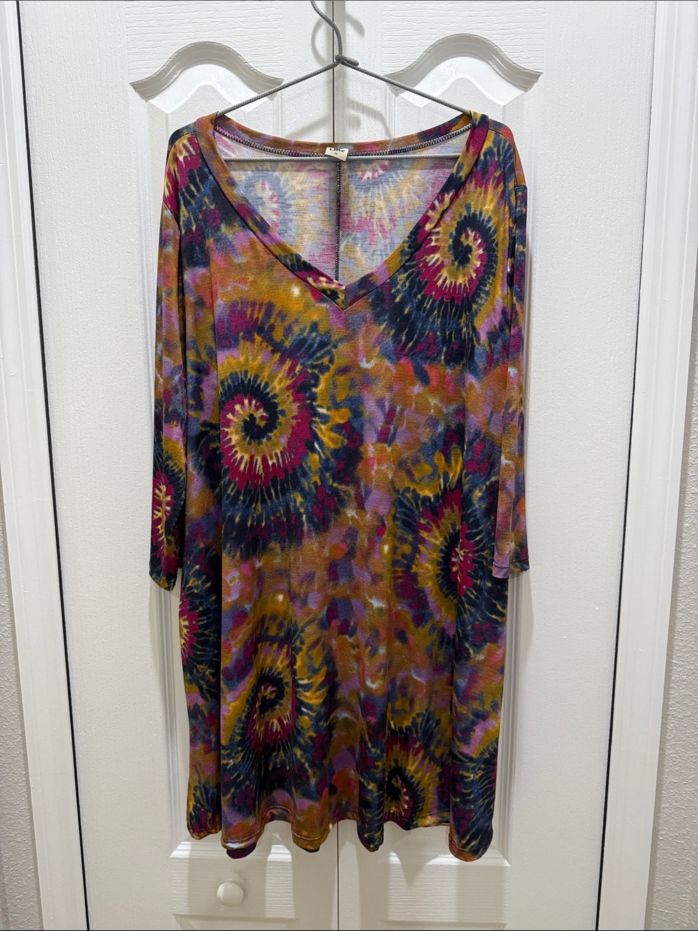 Sew In Love Multicolor Tie-Dye Midi Dress